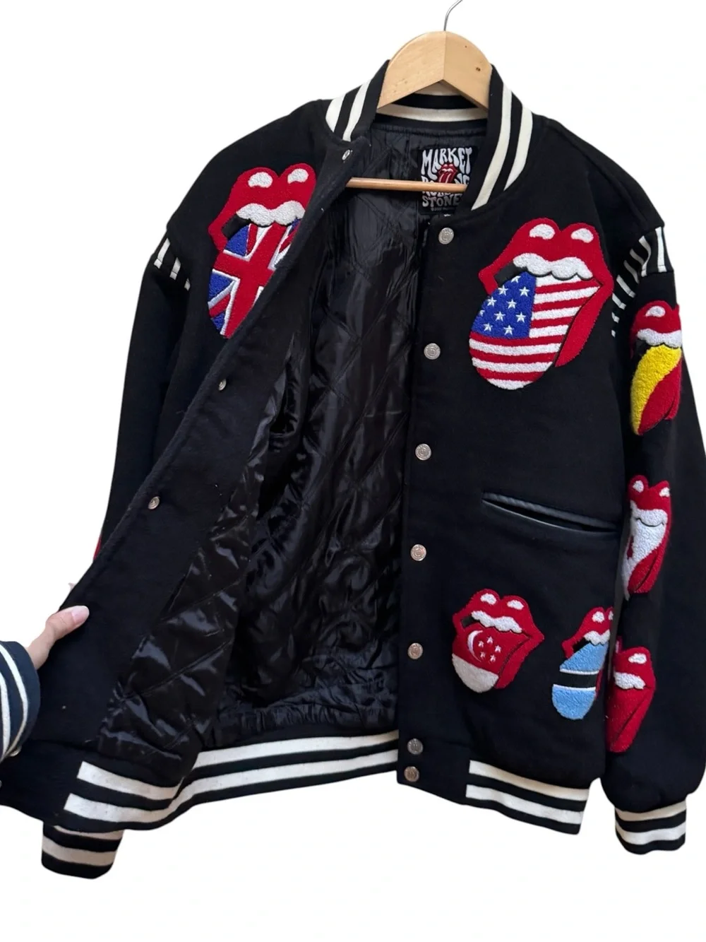 Rolling Stones x Market “Gimme Shelter” Varsity Jacket